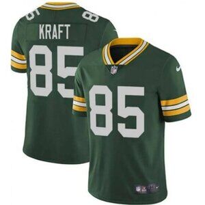 Mens Kids Youths Tucker Kraft Green Vapor Stitched Jersey